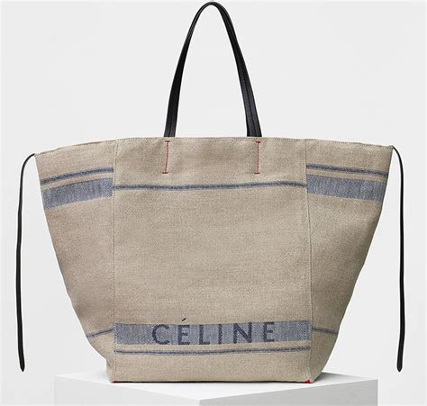 celine phantom canvas striped tote bag|LARGE CABAS PHANTOM IN CÉLINE CANVAS.